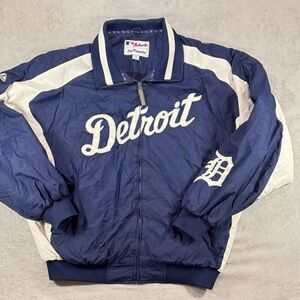 Vintage 90’s Authentic Majestic Detroit Tigers Full Zip Jacket Size XXL 🔥